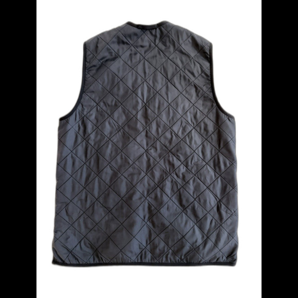 Barbour Polarquilt Zip In Liner Vest - Medium - Classic Navy Blue - Picture 2 of 5